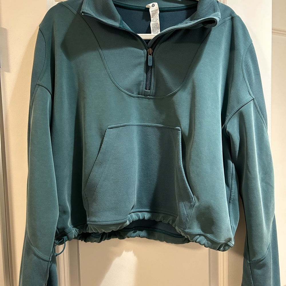 Lululemon Teal Zip-Up Top